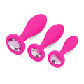 Anal Plug Anal Sex Toys,3pcs Butt Plug Jeweled Anal Plugs Silicone Anal Toys Anal Training Kit Adult Sex Toys Games Butt Plug,Pe
