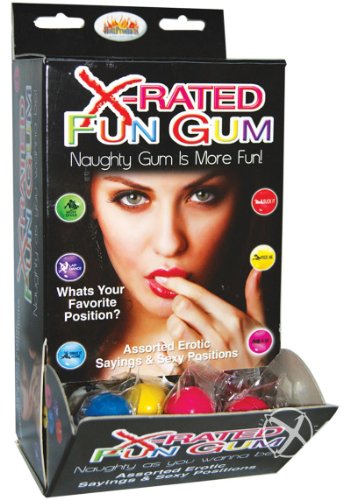 X-Rated Fun Gum Wall Mount Dp (90Pcs)