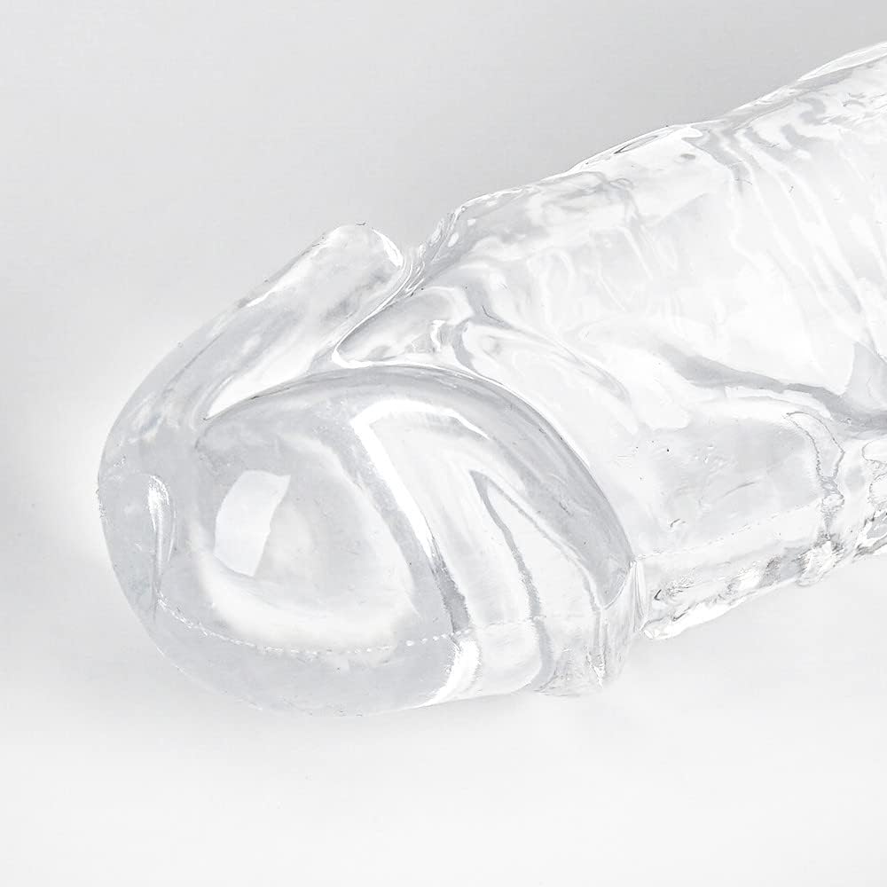 13 Inch Double Ended Realistic Dildo Flexible Clear Dildos Long Dong for Double Sided Lesbian Anal Play G-spot Stimulator Sex To