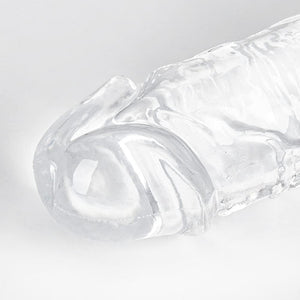 13 Inch Double Ended Realistic Dildo Flexible Clear Dildos Long Dong for Double Sided Lesbian Anal Play G-spot Stimulator Sex To