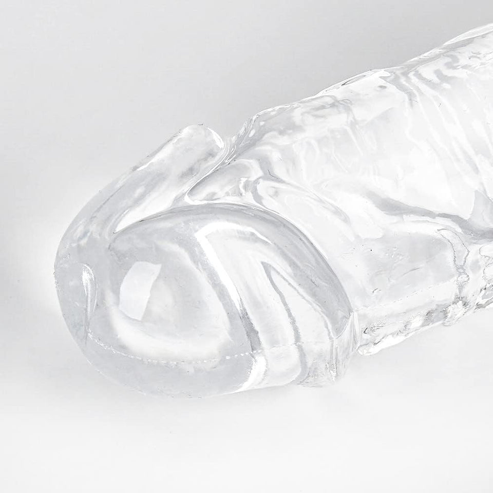 13 Inch Double Ended Realistic Dildo Flexible Clear Dildos Long Dong for Double Sided Lesbian Anal Play G-spot Stimulator Sex To