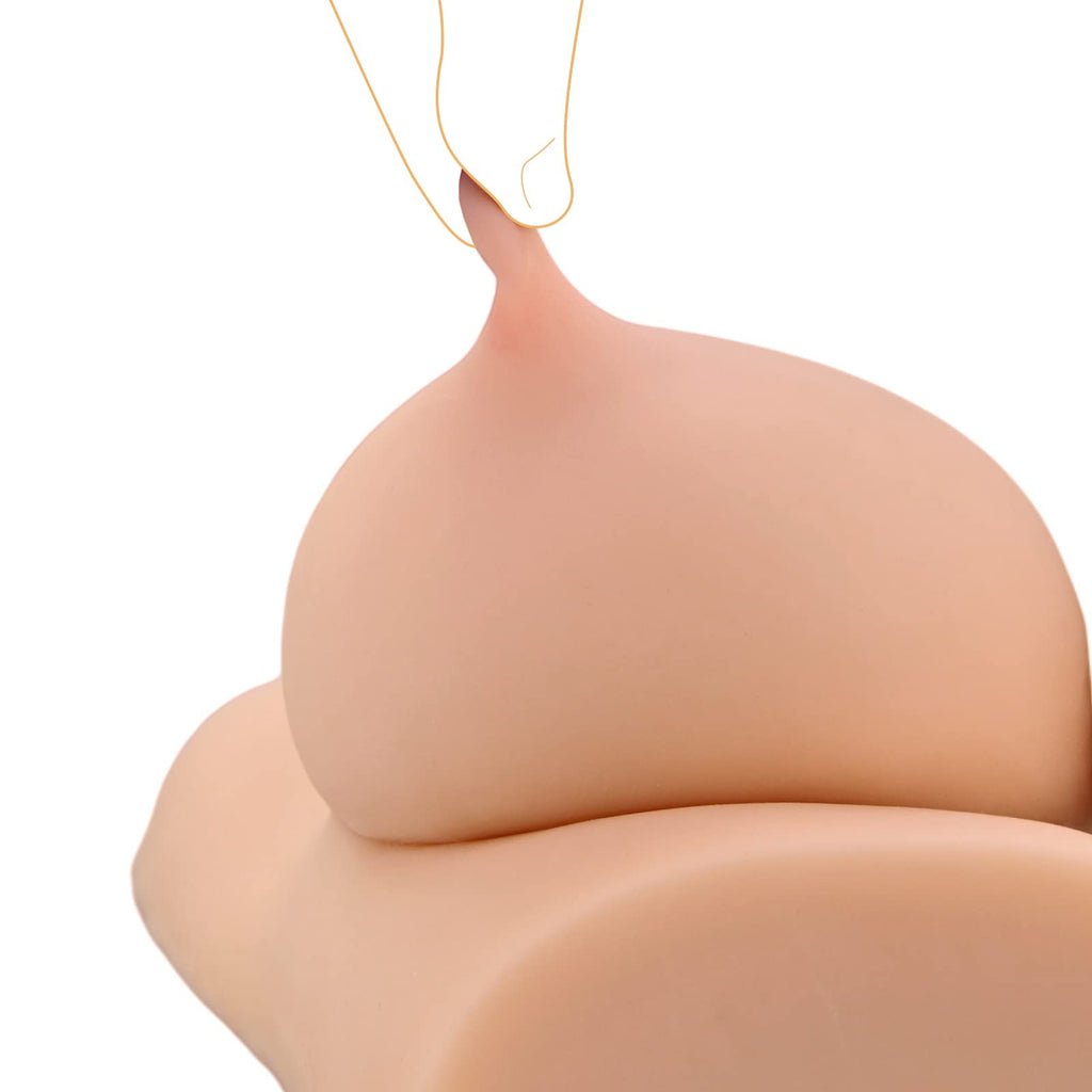 Stimulation Big Double D Breast Masturbator Lifelike Sex Toy For Male Masturbation