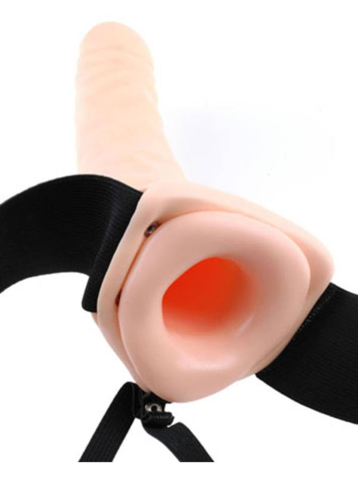 Ff 8In Hollow Strap-On Flesh