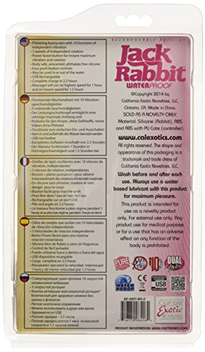 California Exotic Novelties Rechargeable Rotating Jack Rabbit, Pink
