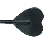 Spartacus Heart Bat Leather Crop, Black, 25.5 Inch