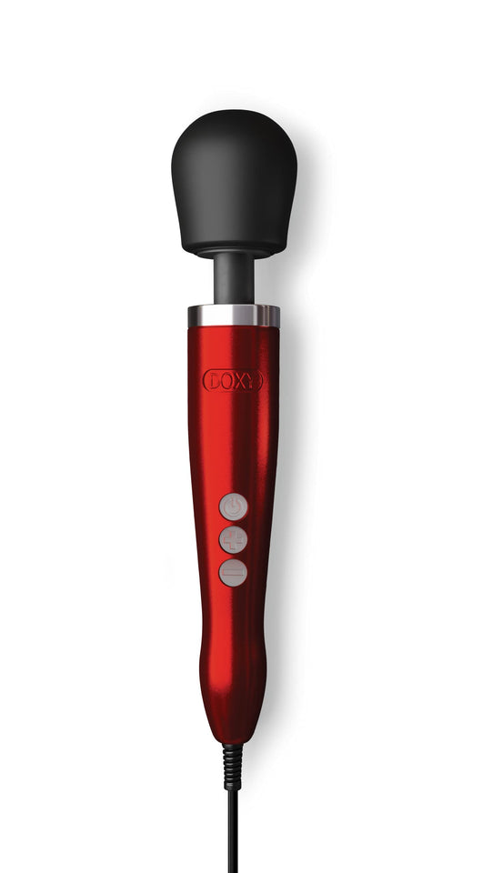 Doxy Die Cast Plug In Personal Wand Massager - Red Luxurious Adult Toys Couples Vibrator - Personal Vibrator - Body-Safe Sexual 