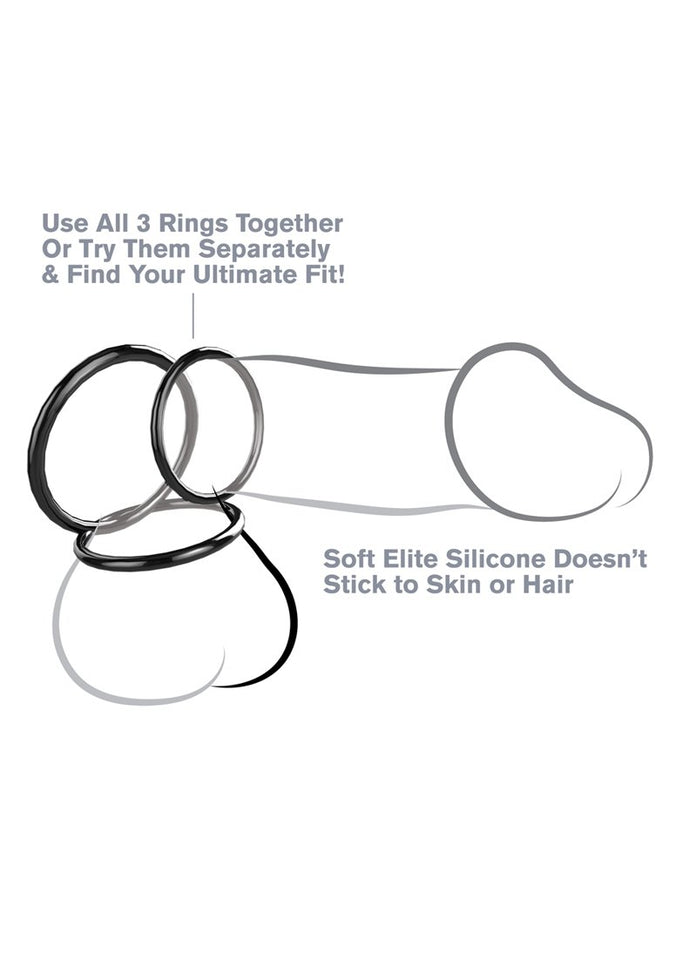 Fcr - Silicone 3-Ring Stamina Set