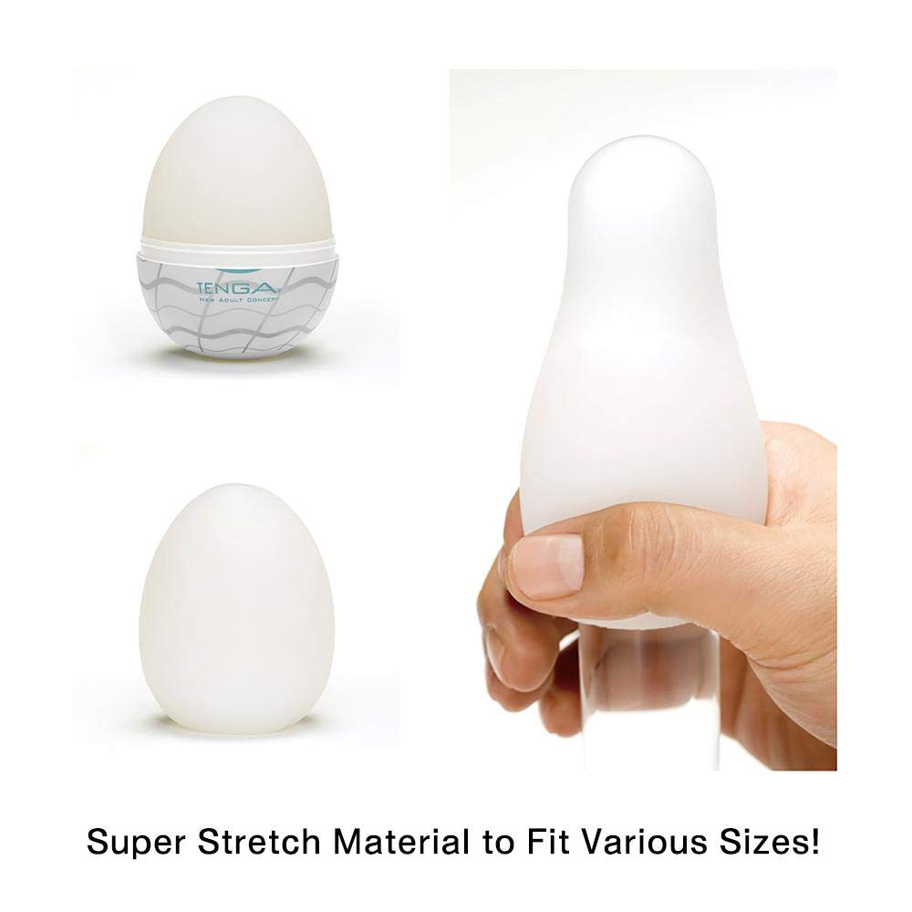 Tenga Egg-Vp6(3) Easy Beat Egg Portable Male Masturbator Variety Pack, 6 Pack
