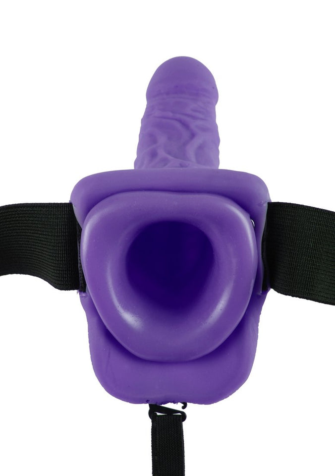 Pipedream Products Fetish Fantasy Series Vibrating Hollow Strap-On With Balls, 7 Inch, 13 Ounce