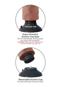 Pipedream Products King Cocka 8 Vibrating Cock With Ballsa Tan 2128 Lb