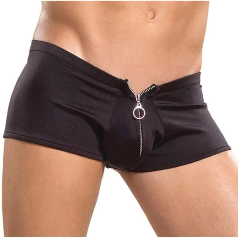 Mp Nylon Spandex Zipper Short Black Lx
