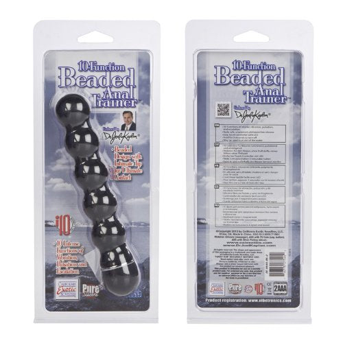 California Exotic Novelties Dr. Joel Kaplan 10-Function Anal Trainer, Beaded, Black