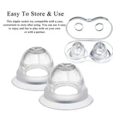 1 Pair Nipple Suckers for Pressure, Nipple Toys for Women, Soft Silicone Nipple Corrector Nipple Sucker Suction Breast Stimulato