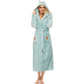ccko Plush Robes For Women, Fleece Fuzzy Womens Robe,Soft Warm Womens Bathrobe with Hood for Bath Spa Shower House