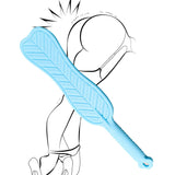 Spanking Paddle for Sex Adult Play,Textured Rubber Palm-Leaf Fan Shaped Slapper Sex Paddle, Bumps Flexible Flirt Toy for SM Bond