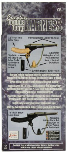 California Exotics Executive Double Dong Harness, Black