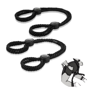 Rope Handcuffs Bracelets 2 Pcs Sex Restraints Ankle Cuffs BDSM Bondage Adjustable Handcuffs Anklets Sex Toys Cotton Ropes Wrist