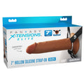 Fantasy X-Tensions Elite 7In Silicone Hollow Strap-On Dual Density - Brown