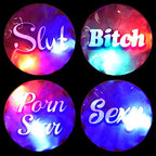 Pipedream Products Bachelorette Party Favors Flashing Led Light Party Stickers, Pack Of 4, 4 Count