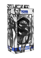 Tom Of Finland 3 Piece Silicone Cock Ring Set