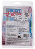 California Exotic Novelties Pocket Exotics Vibrating Double Pink Passion Bullets, Pink