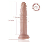 Hismith 7.48 '' Silicone Anal Dildo for Hismith Premium Sex Machine with KlicLok System, 7.18 '' Insertable Length, Girth 4.72 '