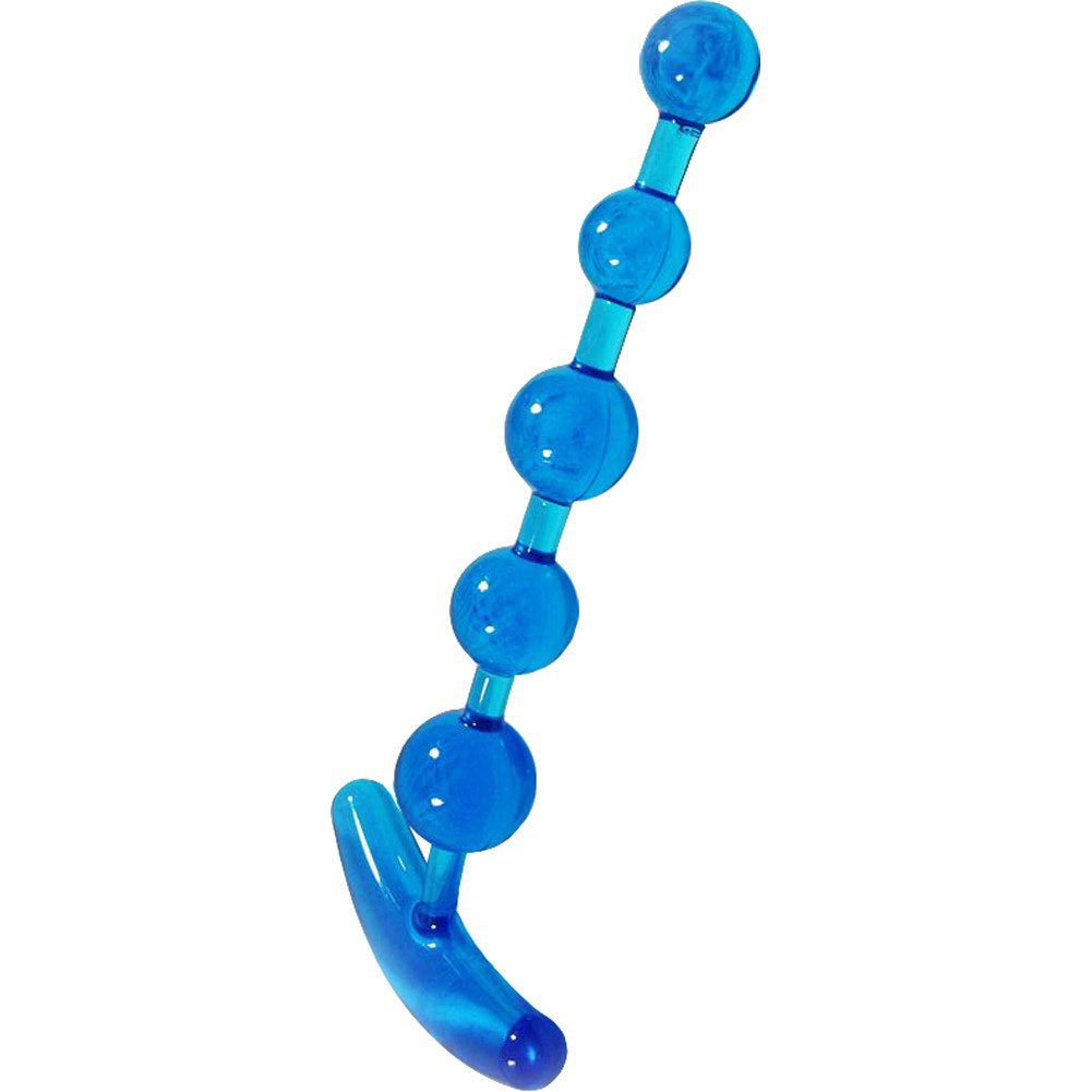 Golden Triangle Anchors Away Anal Beads, Blue