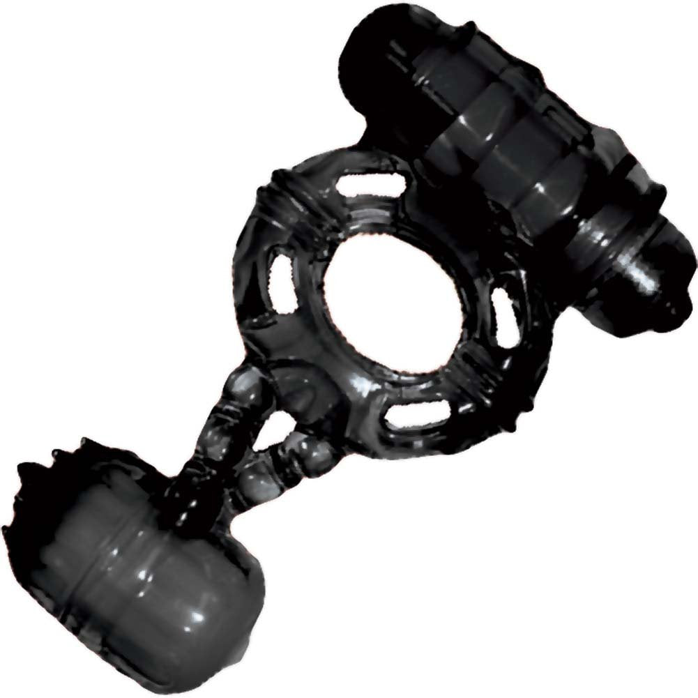 Macho Cock And Ball Ring With Clit Tickler
