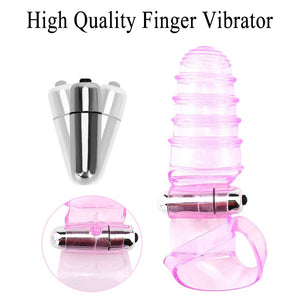 Powerful Finger Vibrator Sleeve for Women G-spot Massager Bullet Vibrator Clit Clitoris Stimulator Female Lesbian Vagina Orgasm