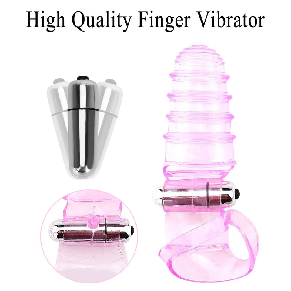 Powerful Finger Vibrator Sleeve for Women G-spot Massager Bullet Vibrator Clit Clitoris Stimulator Female Lesbian Vagina Orgasm