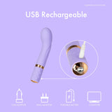 Pillow Talk Racy Mini Vibrator, Flexible For Optimal G-Spot Stimulation, Incremental Speed Control For Precise Power With Swarov