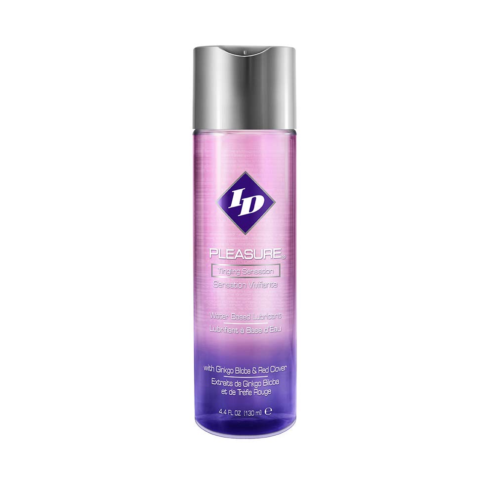 ID Pleasure Stimulating Personal Lubricant 4.4 Fl Oz - Water Based Tingling Sensation Lube with Natural Botanical Extracts, made