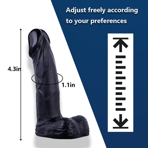 4 in Realistic Small Dildo,Beginner Anal Plug,Soft Anal Dildo with Curved Shaft and Balls,Adult Anal Sex Toy Women Men Couples.E