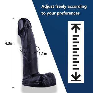 4 in Realistic Small Dildo,Beginner Anal Plug,Soft Anal Dildo with Curved Shaft and Balls,Adult Anal Sex Toy Women Men Couples.E