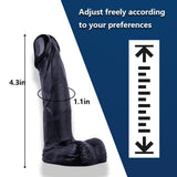 4 in Realistic Small Dildo,Beginner Anal Plug,Soft Anal Dildo with Curved Shaft and Balls,Adult Anal Sex Toy Women Men Couples.E