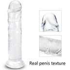 12.5 * 2.3 Inch Huge Dildos Realistic Clear Dildo with Strong Suction Cup Hands-Free Huge Dong Big Size Adult Sex Toy for Women
