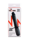 Ass Thumpers Ag152 Realistic 10X Silicone Vibrating Thruster, Black