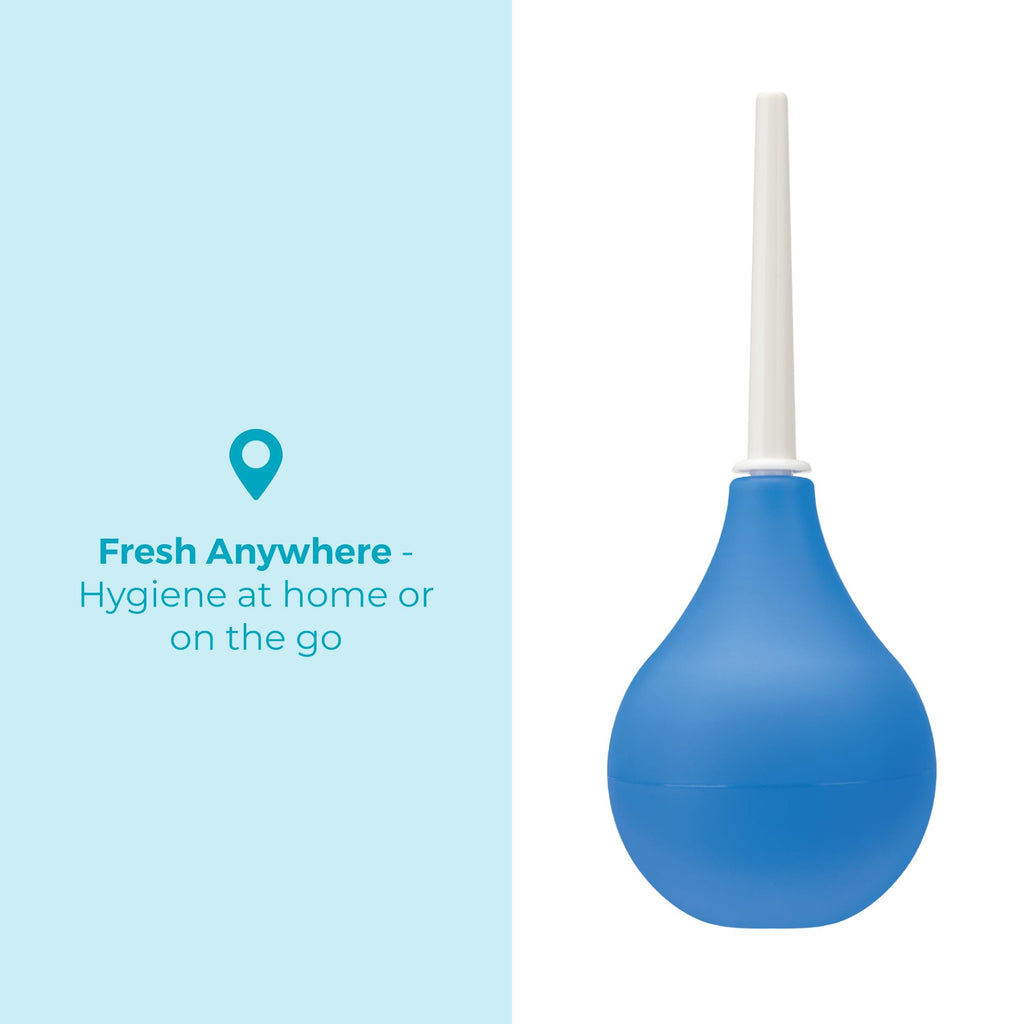 b-Vibe Compact Enema Douche Blue