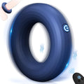 Vibrating Cock Ring with Uniqe O-Shape Design, Silicone Penis Rings Vibrator with 10 Vibration Modes, Double Motors Mens Vibrato