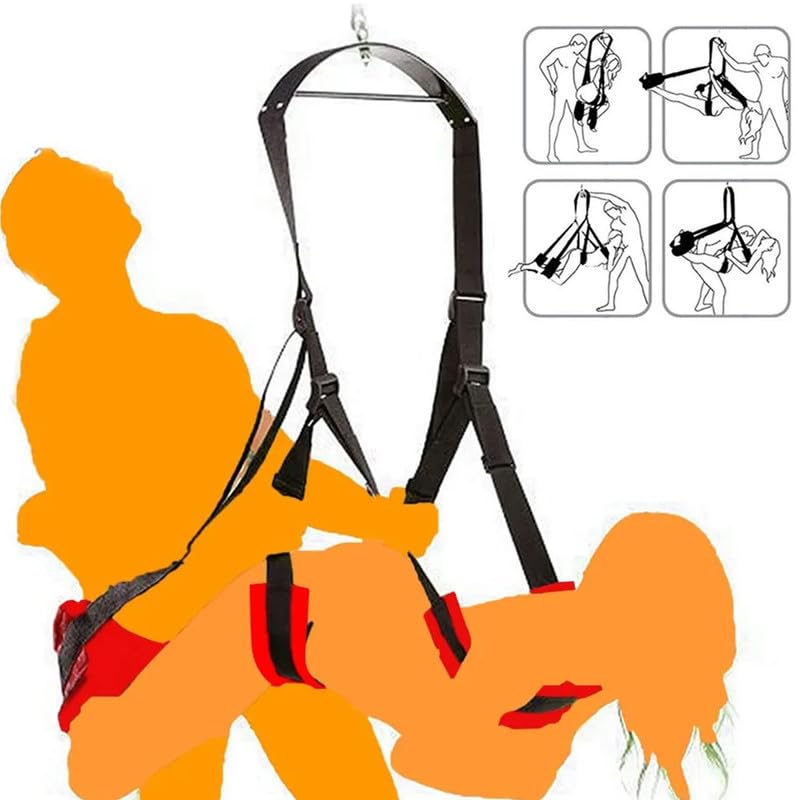 Adult Sex Swing Sex Swing with Comfortable Soft Cushion and Adjustable Straps for Adults Couples, Door Sex Swing Love Swing Indo