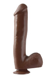 Basix 10In. Dong W/Suction Cup Brown