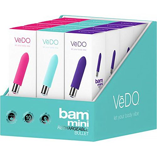 Vedo Bam Mini Bullet Assorted 12Pc Display