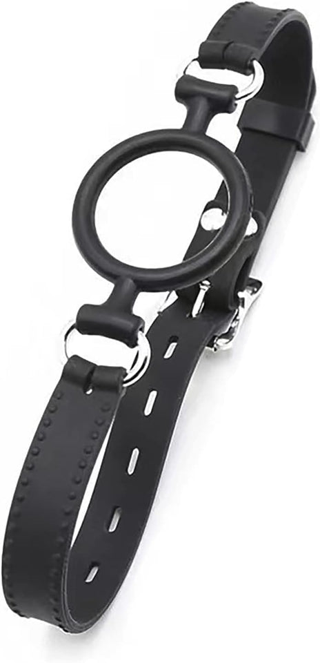 Silicone Gag with Nipple Clamps Adult BDSM Sex Bondage Toy Adjustable Mouth Gag Nipple Clamps Fetish Gag Bondage Women Sex Toy