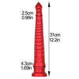 PONGGAO 12.2 Inch Large Dildo for Women Realistic Thick Anal Dildo, Red Suction Cup Dildo Silicone Tentacle Dildo Women Realisti