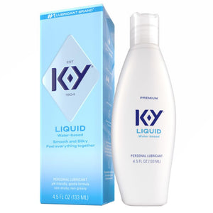 K-Y Liquid Lube Personal Lubricant New Water-Based Formula Safe for Anal Use Safe to Use with Latex condoms for Men Women and co