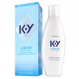 K-Y Liquid Lube Personal Lubricant New Water-Based Formula Safe for Anal Use Safe to Use with Latex condoms for Men Women and co