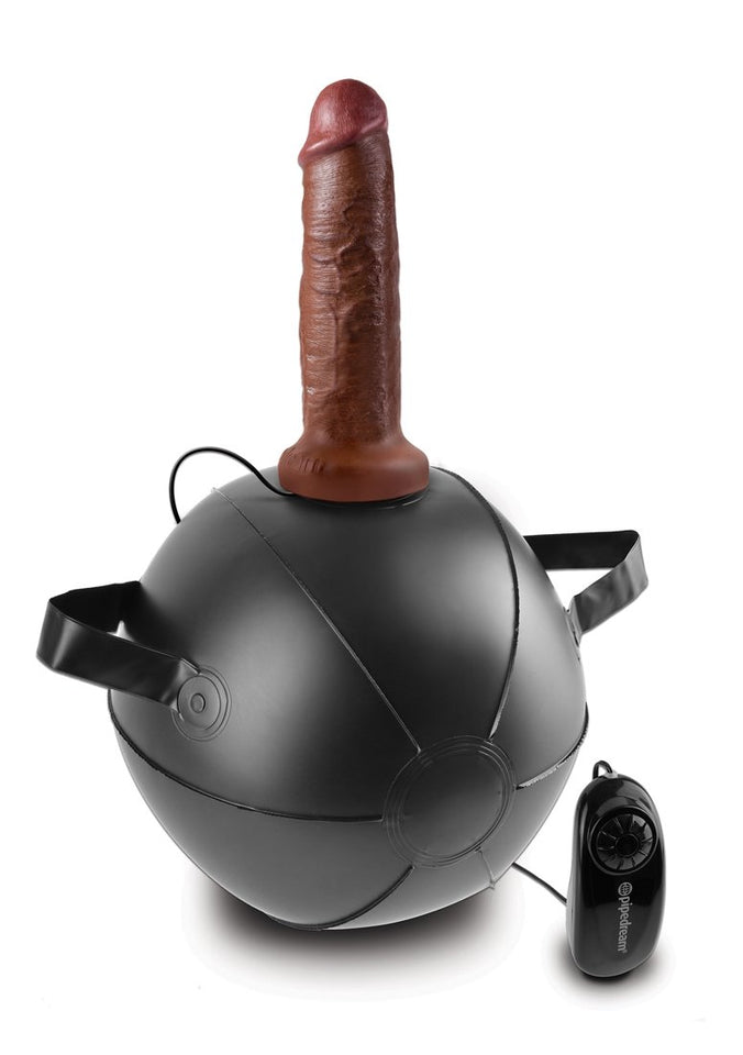 (Wd) King Cock Inflatable Ball Black