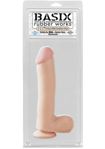 Basix 10In. Dong W/Suction Cup Flesh