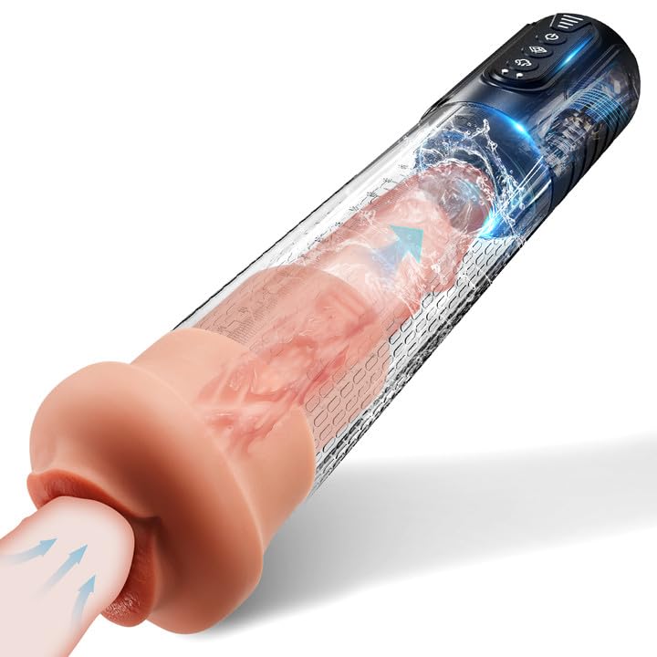 Waterproof Realistic Male Masturbator,Adult Sex Toys for Men,Sucking & Pumping Male Sex Toy, Premuim quiality Pocket Pussy Strok