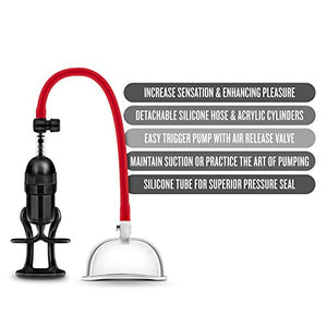 Blush Temptasia Intense Vagina Pump System - Nterchange System Compatible - Vacuum Release Valve Easy Release Components - Increases Sensation And Enhances Pleasure - Erotic Sex Toy For Women